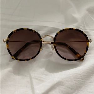 OWNDAYS Tortoise Circular Round Sunglasses